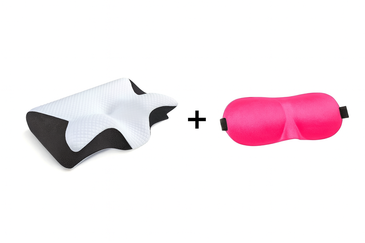 Pack Oreiller Ergonomique + Masque 3D - Sommeil Complet