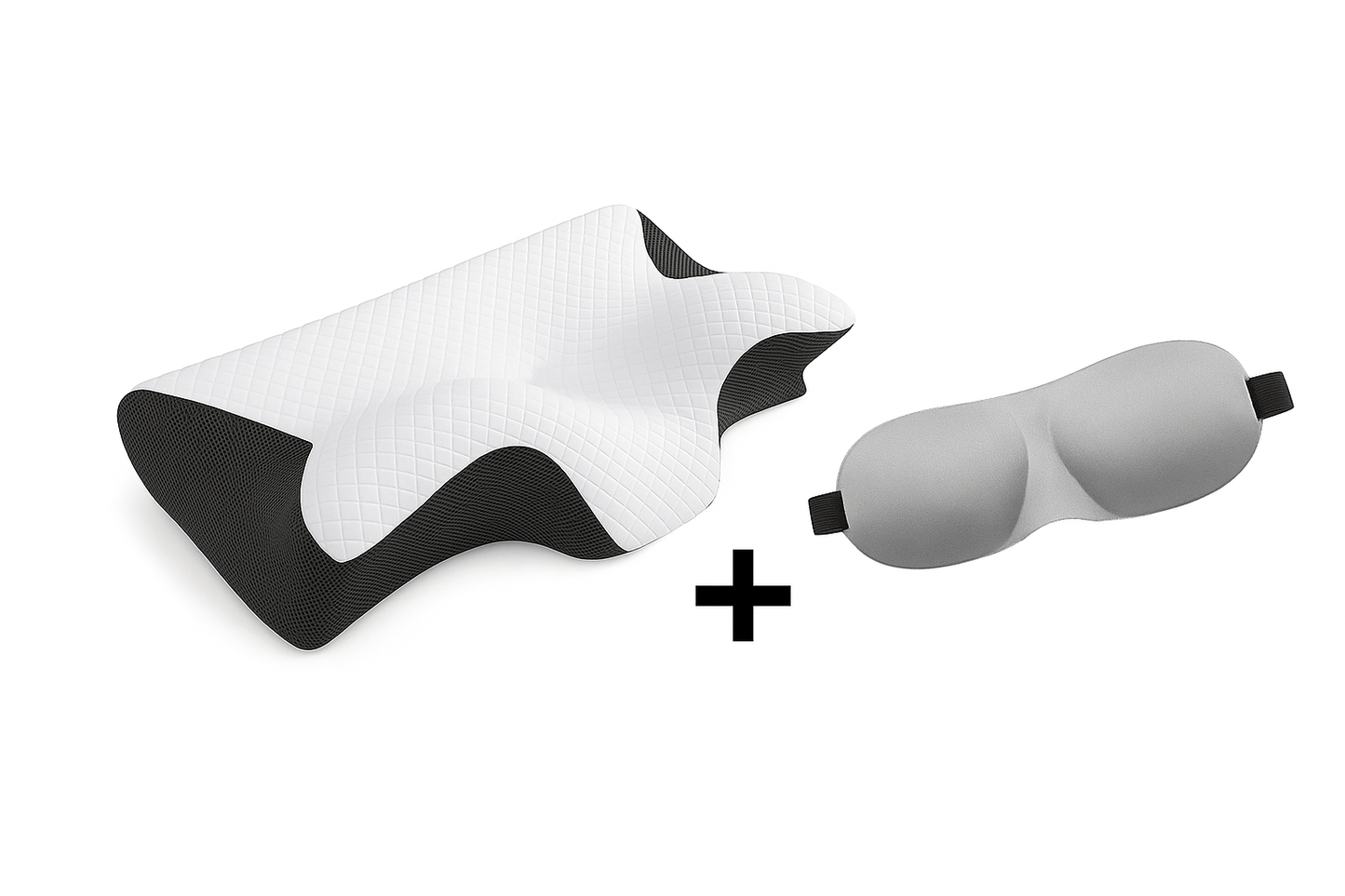 Pack Oreiller Ergonomique + Masque 3D - Sommeil Parfait - Ma Belle Nuit