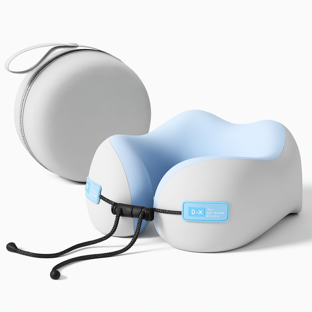 Coussin de voyage ergonomique en U & boîte de transport - Ma Belle Nuit