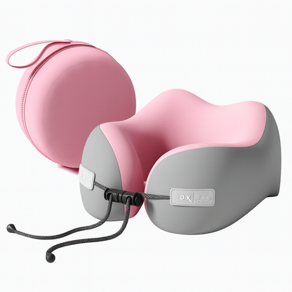 Coussin de voyage ergonomique en U & boîte de transport