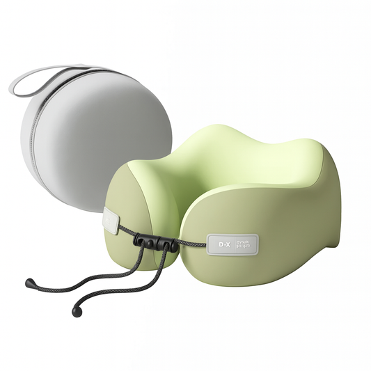 Coussin de voyage ergonomique en U & boîte de transport