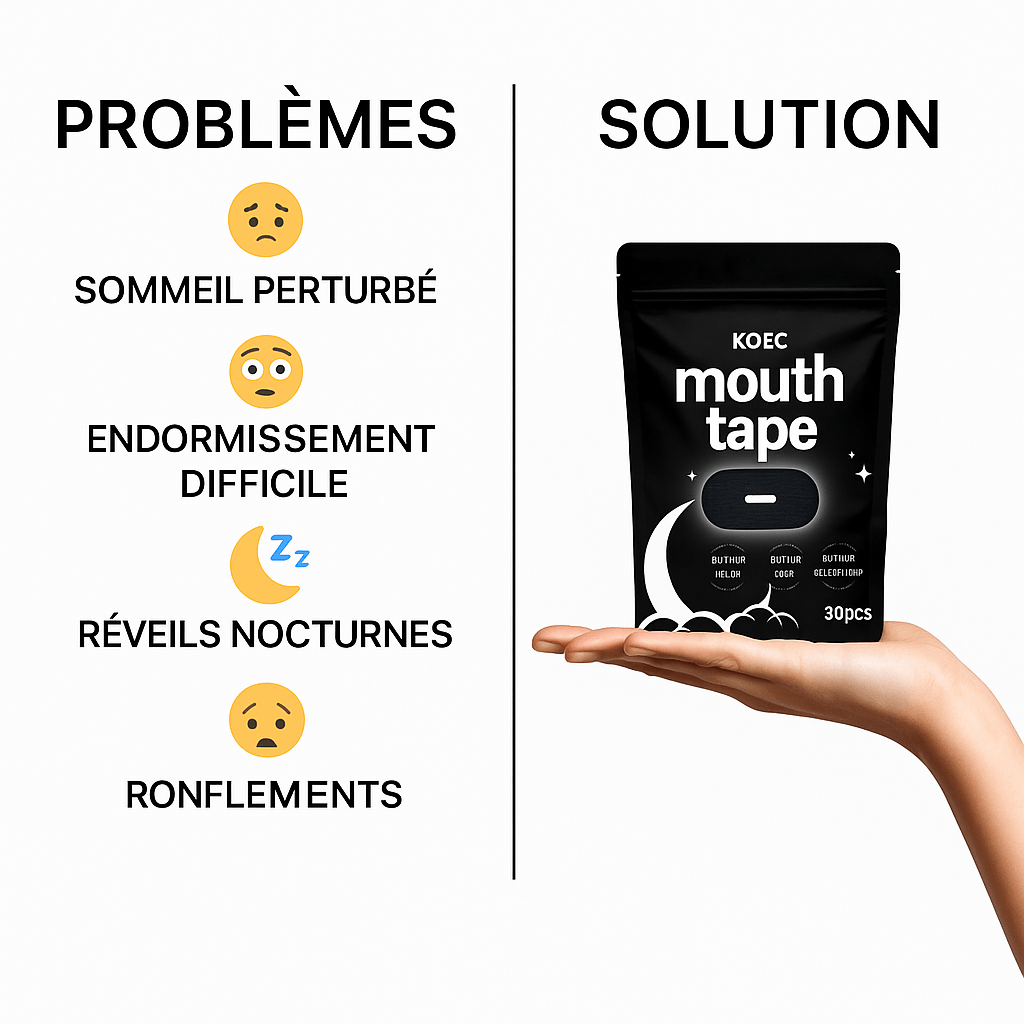 Mouth Tape Respirant Anti - ronflement - Ma Belle Nuit