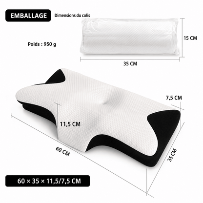 Oreiller Cervical Papillon Ergonomique 🦋 - Ma Belle Nuit
